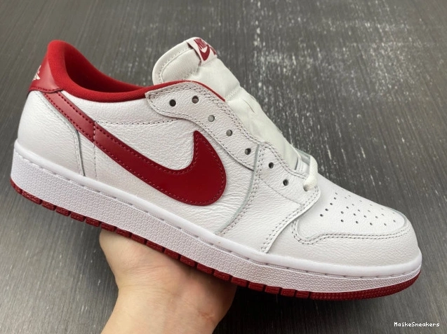 MaikeSneakers 1 Varsity White 705329-101 Jordan Low Red Retro 0711